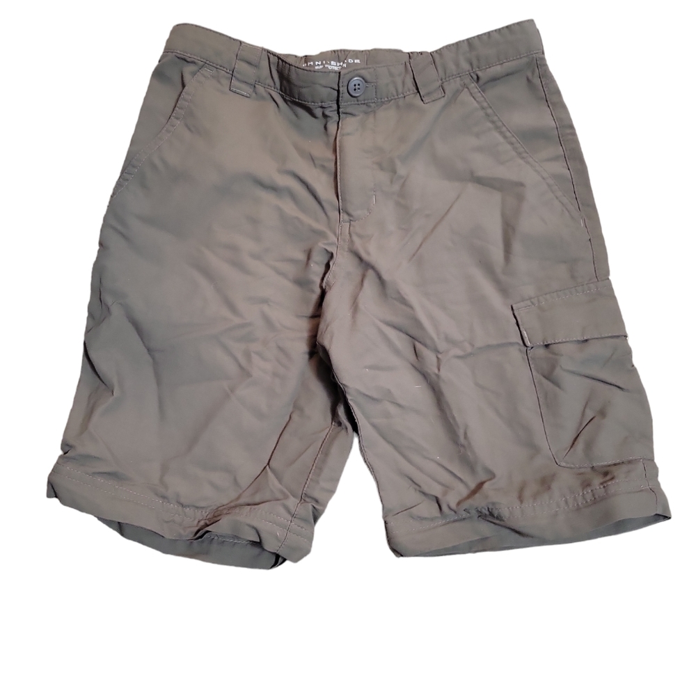 Columbia PFG Boys Youth Cargo Pocket Hiking Shorts Size M (10/12) Adjustable